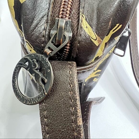 Vintage Longchamp Brown Shoulder Bag - Picture 12 of 13